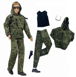 1 Set Ken Cloth Handmade Handsome Doll Accessories Casual Wear Suit for 30cm 12inch Ken Doll Suit Kids Gift