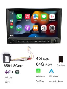 For Porsche 911 997 987 Cayman Boxster Local 720P CarPlay 8" gray Android 14.0 Car player 8 Core 8GB multimedia GPS car stereo