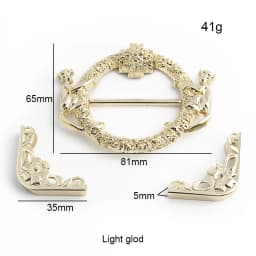 1-5-20Sets Metal Bag Locks For Handbag Shoulder Purse Magnetic Lock Turn Twist Lock Decor Clasp DIY Sewing Hardware Accessories