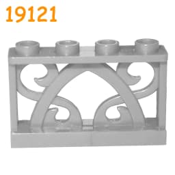 City Accessories Building Block MOC Part Fence Railing Stair Barrier Ladder Guard Bar Castle Garden Farm Assemble Brick 19121