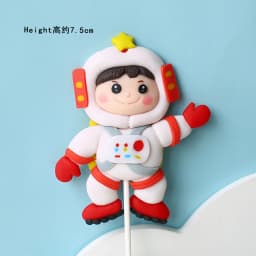 Decor Cake Topper Astronaut Space Boy Birthday Party Decorations UFO Kids Decor Cake Topper Dessert Baby Shower DIY Decor Part