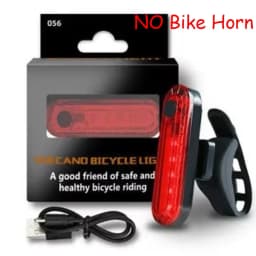 USB Rechargeable Bike LED Front Light With Cycling Bike Horn Waterproof Bicycle Bell Front Light Easy To Instal Night Riding