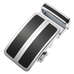 Automatic Ratchet Leather Belt Buckle Mens Solid Buckle Only for 3.5cm/1.38in Leather Strap Cool Gold Black Belt Buckle