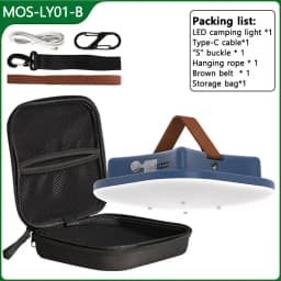 MOSLIGHTING Rechargeable Camping Strong Light with Magnet Zoom Portable Torch Tent Light Work Car Maintenance Lighting LED USB