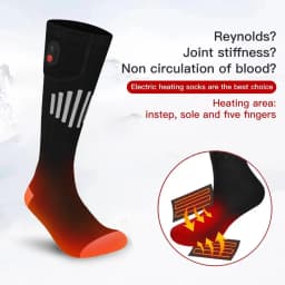 Winter Heating Socks With Battery Box Rechargeable Anti-Cold Comfort Men Women Thermal Heated Outdoor Camping Ski Sports Winter