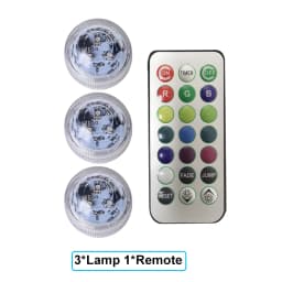 Wedding Tea Light Battery Powered Submersible LED Lights Underwater Atmosphere Night Lamp Remote Christmas Party Vase Decoration