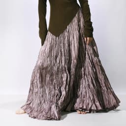 High Quality Women Spring Long Skirts Wide Hem Pleated Design High Waist A-Line Dance Maxi Skirts Faldas Femme Streetwear
