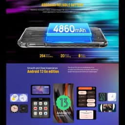 Ulefone Armor X12 Rugged Phone Android 13, Up to 6GB(3GB+3GB)RAM 32GB ROM 5.45'' 4860mAh 13MP Smartphone NFC Global Version