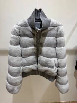 Warm New Women's Real Natural Rex Rabbit Fur Coat 2 Sides Wear Fur Coat Thick Long Sleeves Luxury Outerwear Jackets