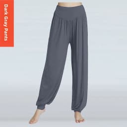 New Yoga Women's Square Dance Practice Pants Modal Cotton Elastic Large Size Loose Lantern Pants Summer Thin Model