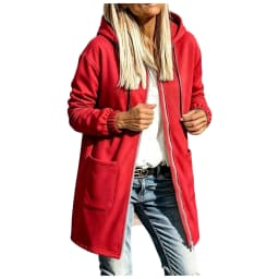 Long Zip Up Hoodie Women Fall Casual Oversized Hooded Sweatshirts Be Still Hoodies for Women