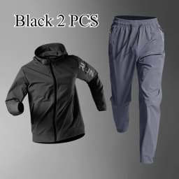 Quick Dry Running Fitness Set Quick-Dry Loose Fit Outdoor Training Jacket Morning Runs Spring Men's Sportswear Workout Clothing