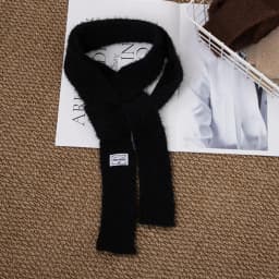 Multi-material Color Blocking Stripe Scarf Decoration Knitted Irregular Tassel Scarves Women Autumn And Winter Soft Scarf