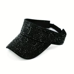 New Women's Shiny Rhinestone Sun Hat Adjustable Acrylic Baseball Cap suitable for outdoor activities holiday parties casual wear
