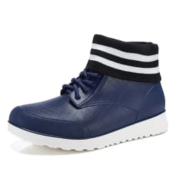 New Lover Lace-up Rain Boots Men Outdoor Non-slip Waterproof Work Water Boots Fashion Couple Ankle Platform Rainboots Size 36-45