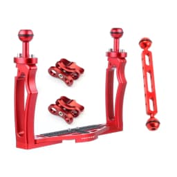 FEICHAO Dual Handle Aluminium Tray Stabilizer Rig for Underwater Camera Housing Case Diving Tray Mount for GoPro13 Action Camera