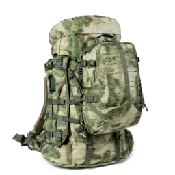 Military ILBE Laser Cut Tactical Backpack 1000D Waterproof With Hydration Pack & Radio Pouch 120L Capacity Camo