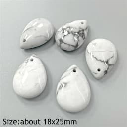 Water Drop Shape Stone Charms Faceted Amazonite Pendant Natural Gems Crystal Charms For Jewelry Making DIY Necklace 13x18mm
