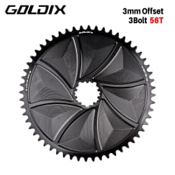 GOLDIX 3-Bolt MTB/Road Bike Chainring Wide and Narrow Teeth AERO Chainring CNC Hollow Cutting Machining for SRAM 3 Bolt Crankset