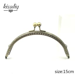 10PCS 6.5 7.5 8.5 10.5 12.5 15 20CM Semi-Circle Metal Purse Frame for Bag DIY Handmade Kiss Lock Wedding clutch frame Accessory