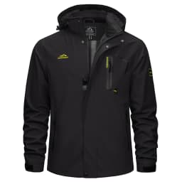 TACVASEN Lightweight Hiking Jackets Mens Waterproof Rain Jacket Mesh Lined Trekking Fishing Hiking Jacket Outdoor Windbreaker