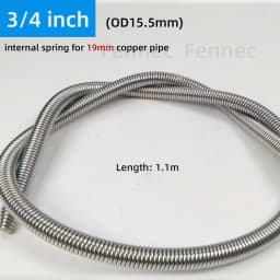 Internal Copper Pipe Bending Spring for Air Condition Steel Manual Pipeline Spring Tube Bending Tool 3/4/5/6 Points 10-19mm