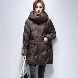 New Autumn Winter Warm Women's Down Cotton Coat Long Thick Padded Jacket Female Detachable Hooded Parker Cotton Clothes