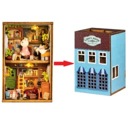 New DIY Mini Rabbit Town Casa Wooden Doll Houses Miniature Building Kits with Furniture Dollhouse Toys for Girls Birthday Gifts