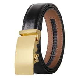 Gold Automatic Buckle Male Belt Brown Black White Blue Gray Leather Belts For Men High Quality Luxury Mens Belts Casual B514
