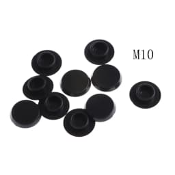 10Pcs M5-24 Practical Black Hex Socket Fasteners Screws Covers Caps Allen Bolt Screw Nut Round Head Cover Cap Protector