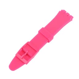 Watch strap accessories compatible for Swatch 17mm19mm colorful silicone rubber waterproof wristband bracelet for men and women