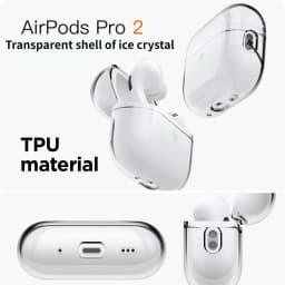 Transparent Protective Case Cover with Lanyard For Airpods Pro 2 Soft Skin TPU Shockproof Case Cover Designed