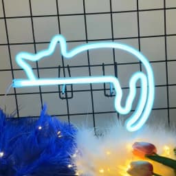 Cute Cat Bedroom Ambient Light, Wall Decoration, Night Light, Holiday Gift, Cute Animal-Themed Ambient Decorative Light, USB or 3*Aa Battery Powered (Batteries Not Included in Shipping)