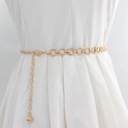 Metal Waist Chain Adjustable Body Link Belts Suit Dress Thin Waist Belt Trendy Jewelry For Women Sexy Waist Chain Accessories