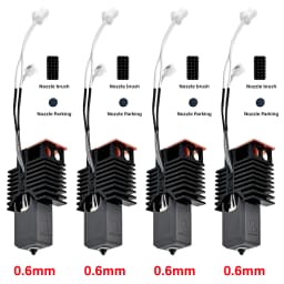 Nano-Coating Upgraded Hotend For Snapmaker U1 Hot End 0.2 0.4 0.6 0.8mm 24V48w Ceramic Block Kit High Flow J Head For u1 printer