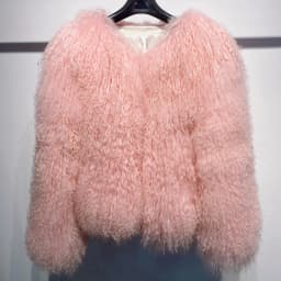 YOLOAgain Plus Size Dark Brown Mongolia Sheep Fur Jacket Women Real Fur Jacket Female Winter Warm Outerwear