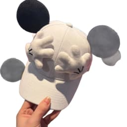 Parent-child matching set Cute Mouse ear Baseball Cap Adjustable Snapback Hat Children's Teens Adults Cartoon Sun Hat