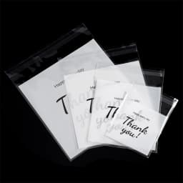 100pcs/lot Transparent THANK YOU Self-adhesive Bag Plastic Pouches for DIY Jewelry Display Cookies Storage Gifts Bag
