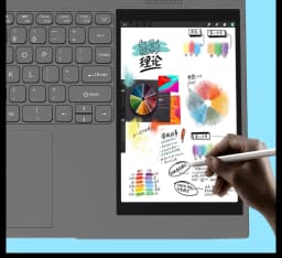 Dual Screen Laptop 15.6" IPS+7" Touch Screen 16G DDR4 128GB-2TB SSD Intel N95 N100 Processor Windows11 Notebook Computer Face ID