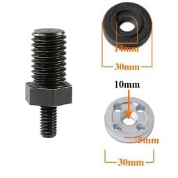 Grinding Adapter Rod M5 To M10 For Mini Angle Grinder With Pressure Plate For 3inch Electric Drill Conversion Rod