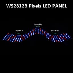 1~5Pcs WS2812B 16X16 RGB LED Digital Flexible Individually Addressable Panel Light Strip WS2812 8X8 8X32 Module Matrix Screen 5V