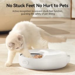 ROJECO Multifunctional Wireless Automatic Cat Feeder 4 Meals Wet Dry Food Dispenser Smart Timed Pet Feeder For Cat Dog Supplies