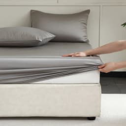 Natural 100% Mulberry Silk Fitted Sheet Luxury Mattress Cover Single Double King Queen Size High End Bed Cover Customized Size