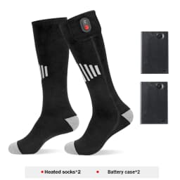 Heated Socks Winter Warm Snowmobile Skiing Heated Socks With Battery Case Outdoor Sport Thermal Heated Foot Warmer Ski Sports