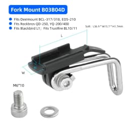 Bicycle Front Light Bracket Clamp Road Bike MTB Headlight Mount on Fork For Rocksbros/ CatEye/ XOSS/Gfitnix/Trerk