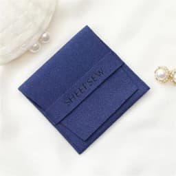 50pcs Personalized Custom Logo Jewelry Packaging Bags, Soft Microfiber Pouches for Bracelet Necklace Ring Wholesale