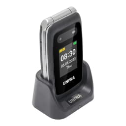 UNIWA V202T Flip Phone Dual Screen Large Button Dual SIM Card 4G Network Mobile Phone Support Charging Dock For Elderly