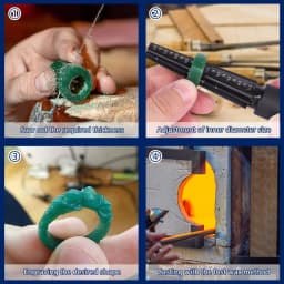 Wax Ring Sizer Mandrel Wax Tube Cutter Enlarge Holes of Carving, Ring Molds, Sculpting Jewelry Wax Rings Modeling, Inner Diamet