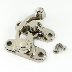 1-5Pcs 45X37mm Box Toggle Latch Hasp Metal Lock Decor Hasps Hook Clasp Curved Buckle For Jewelry Chest DIY Hardware Accessories
