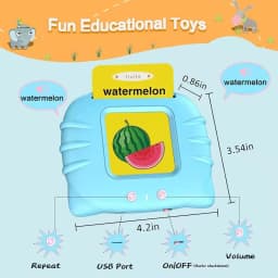 Alphabet Talking Flash Cards Educational Learning Interactive Memory Card Machine French Russian Italian Speech Toys For Kids